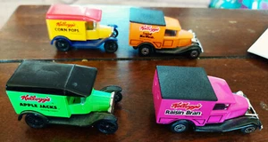 Set of 4 Vintage Matchbox Cars Kelloggs Diecast Model T Trucks - Picture 1 of 5