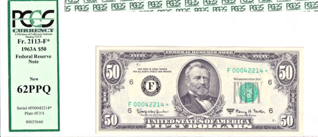 $50 US Small Size Paper Money Notes for sale