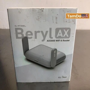 GL.iNet GL-MT3000 (Beryl AX) Wi-Fi 6 Wireless Travel Gigabit Router im Taschenformat - Bild 1 von 9