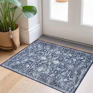 Moroccan Small Area Rug 2x3 Entryway Rugs Vintage Floral Rug Washable Rug Non... - Picture 1 of 8