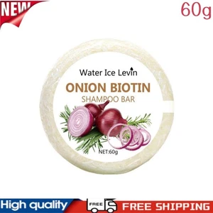 Jabón en barra de champú de cebolla y biotina hidratante y calmante para todo tipo de cabello 1 X - Imagen 1 de 13