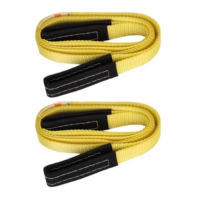 New XSTRAP STANDARD 2PK 1''x 8FT Lift Sling Web Strap/Wear Guard End Heavy Duty