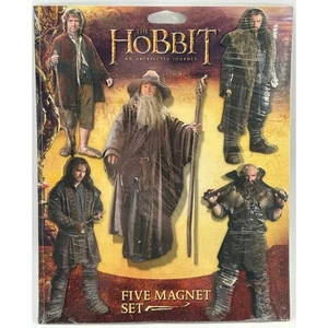 Der Hobbit: Eine unerwartete Reise Fünf Magnet Set Bilbo, Gandalf, Thorin VERSIEGELT - Bild 1 von 2