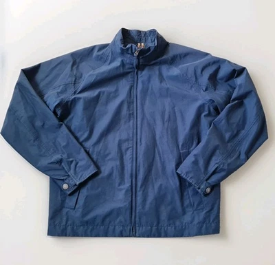 Timberland Windbreaker Rain Jacket Size Large Navy Blue Lightweight 46" Chest - Image 1 of 4