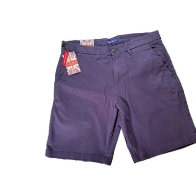 Pantalones Cortos English Laundry Para Hombre Peso Medio Frente Plano Talla 34 - Azul Foto 1 de 4