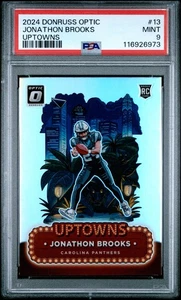 2024 PANINI DONRUSS OPTIC UPTOWNS #13 JONATHON BROOKS ROOKIE RC PSA 9 - Picture 1 of 2