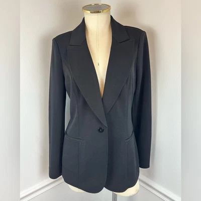 Blazer largo negro WHITE HOUSE BLACK MARKET Business Career | Talla 8 Foto 1 de 4