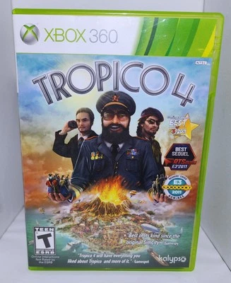 Tropico 4 Complete (Microsoft Xbox 360) CIB Tested Working Clean Disc - Image 1 of 4