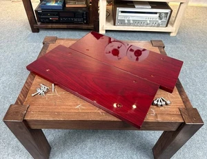 Wood Side Panels for Akai GX-635D Reel to Reel Flywood & Mahogany Finish 1Yr WRT - Picture 1 of 8