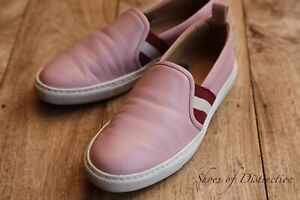 Bally Pink Leather Shoes Trainers Sneakers Pumps Ladies UK 3 EU 36 US 5.5