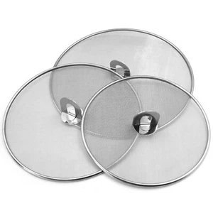 3 Pack Stainless Steel Grease Splatter Screen for Frying Pan No Cooking Oil Mess - Picture 1 of 7