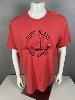 Camiseta para hombre GEAR FOR SPORTS talla grande (Fripp Island SC.) Nuevo con etiquetas rojo Foto 1 de 4