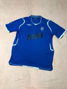 GLASGOW RANGERS 2008 2009 HOME FOOTBALL SHIRT FUSSBALLTRIKOT Gr. L UMBRO SUNFADED - Bild 1 von 16