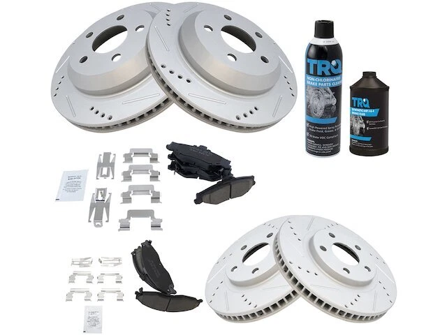 Kit de pastillas de freno y rotor delanteras y traseras TRQ 31QW26R para Chevy Camaro 1998-2002 Foto 1 de 1