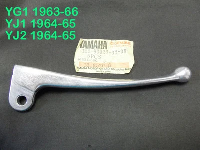 Yamaha YG1 YJ1 YJ2 Lever RH NOS YG1 Handlebar BRAKE LEVER OEM 122-83922-02-38 Foto 1 de 4