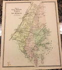 Vintage 1867 Beers Map - Eastchester, Pelham, and New Rochelle