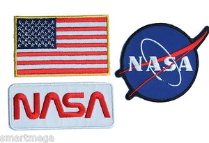 NASA Space Agency Logo Fancy Dress Iron Sew On Patch Set -01 - Picture 1 of 1