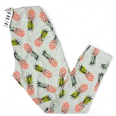HUE Skimmer Leggings Womens Size M Pineapple Sand Simply Stretch Pant Jeans NWT - Image 1 of 4