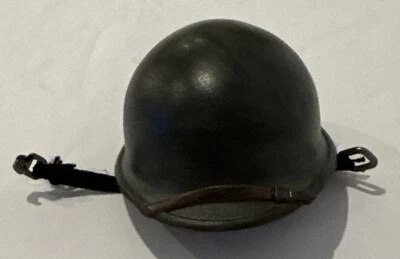 GI Joe Helmet 1/6th Scale WW 2 U.S. Army M1 Ultimate Soldier Plastic w Straps - Image 1 of 4