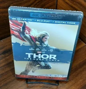 Marvel’s Thor 2:Dark World (4K+Blu-ray+Digital)-NEW-Free Shipping w/Tracking - Picture 1 of 8