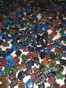 Marbled Glass Beads 200x 6mm 100x 8mm 50x 10mm Colour Choice Jewellery  Making
