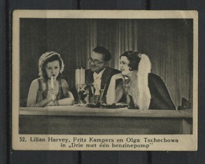 Lilian Harvey Fritz Kampers Olga Chekhova Vintage Movie Photo Trading Card
