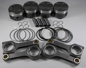 NIPPON RACING HONDA H22A4 H22A TYPE S PISTON & SCAT ROD KIT H-BEAM 87.50MM SH SI - Picture 1 of 2