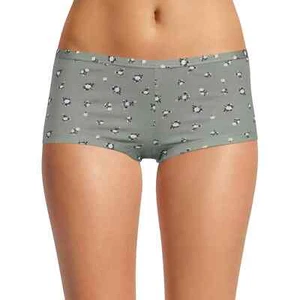 No Boundaries Women's Cotton Boyshort Panties Size SMALL Wid Sage Ditsy Floral - Picture 1 of 2