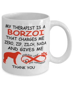 BORZOI dog,Barzoï,Russian wolfhound,Russian hunting sighthound,Borzois,Cups,Mug - Picture 1 of 7