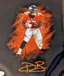 DEVONTAE BOOKER Signed Denver Broncos 8x10 Photo (Five Star Grading COA) - Picture 1 of 3
