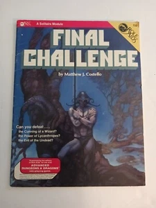 Mayfair Games Inc Role Aids A Solitaire Module Final Challenge 722 1984 AD&D TSR - Picture 1 of 10