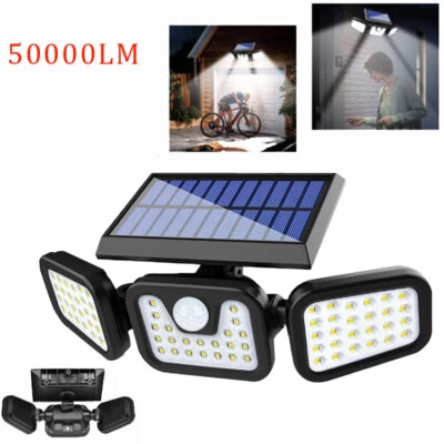 500000LM LED Solar Lights for Outside, Solar Powered Outdoor Lights,Flood Lights