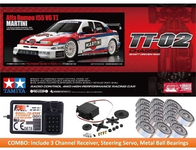 Tamiya 58606 1/10 RC Touring Car TT02 Kit Alfa Romeo 155 DTM 96 NEW COMBO##### - Image 1 of 4