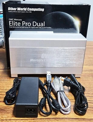 OWC 6TB Mercury Elite Pro Dual FW800 USB 3.0 OWCMED3FH7T6.0 - Image 1 of 4