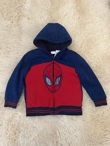 Spider-Man Marvel Hoodie Full Zip Spiderman Size 5 - Picture 1 of 9