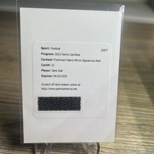 Tank Dell 2023  Certified Freshman Fabric Mirror Signatures Red /99 Redemption