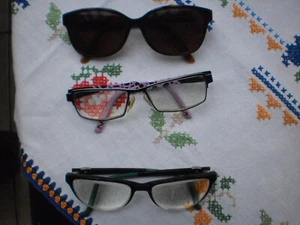 3 moderne Brillengestelle  mit alten Glas-super - Bild 1 von 2