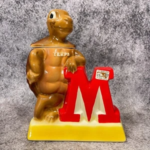 Vintage 1974 Maryland Terps Ezra Brooks Bourbon Dekanter Maskottchen Terrapin Whisky - Bild 1 von 15