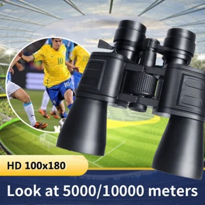 Binoculars 180x100 for Adults, Waterproof Binoculars with Low Light Night Vision - Picture 1 of 13