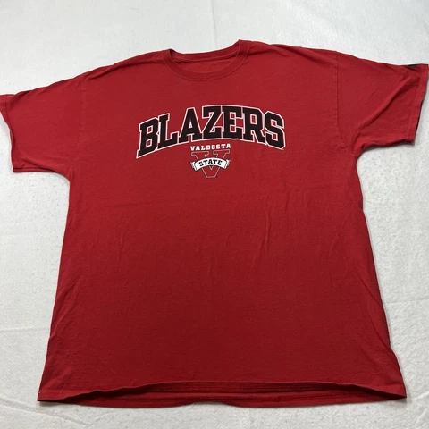 Valdosa State University Blazers Men's XL Red Short Sleeve Graphic T Shirt Cover