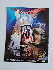 The Who The Infected Bruce Springste Video  1990 MUSIC Album ADVERT 9X12" POSTER - Picture 1 of 1