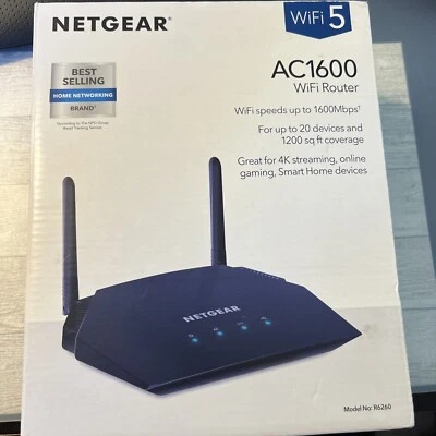 NETGEAR AC1600 Dual Band Gigabit Smart WiFi 5 Router (R6260) - Image 1 of 4