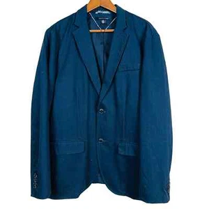 NEU! Tommy Hilfiger Special Edition Blazer Herren Anzug Doppelknopf Navy - L - Bild 1 von 7