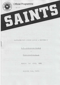 1984/85 Supplementary Spring League St Johnstone v Motherwell - Picture 1 of 1