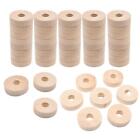 50pcs Unfinished Wooden Wheels For Model Cars 35mm Project Home Decor