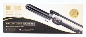 Hot Tools Professional 1.25" Black Gold Extra-Long Barrel Marcel Curling Iron - Picture 1 of 2