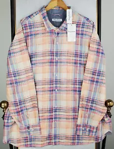 TOMMY BAHAMA NEW $158 Size 2XB Mens Madras Plaid Cotton/Tencel Sport Shirt 2XL - Picture 1 of 21