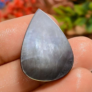 21.5 Ct Natural Pear Mother Of Pearl Designer Cabochon Loose Gemstone 26X18X5 mm - Picture 1 of 4