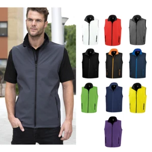 Result Core Men's Printable Softshell Bodywarmer Gilet R232M-Winters Half Jacket - Picture 1 of 23
