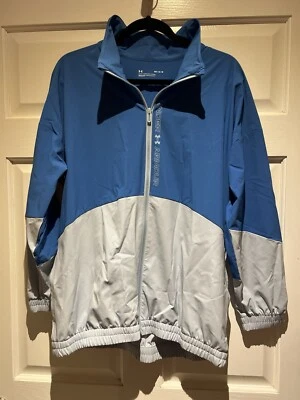 Chaqueta cortavientos Under Armour para mujer de gran tamaño repelente al agua azul M nueva con etiquetas Foto 1 de 4
